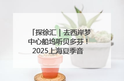探徐汇｜去西岸梦中心船坞听贝多芬！2025上海夏季音乐节公布节目阵容